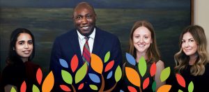 Renascent’s Community Relations and Partnership Team, consisting of (left to right) Inza Ikram, Isaiah Gayle, Anastasia Campbell, and Jennifer Caven.
