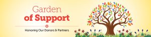 A banner style image reading garden of support as a subsection header.