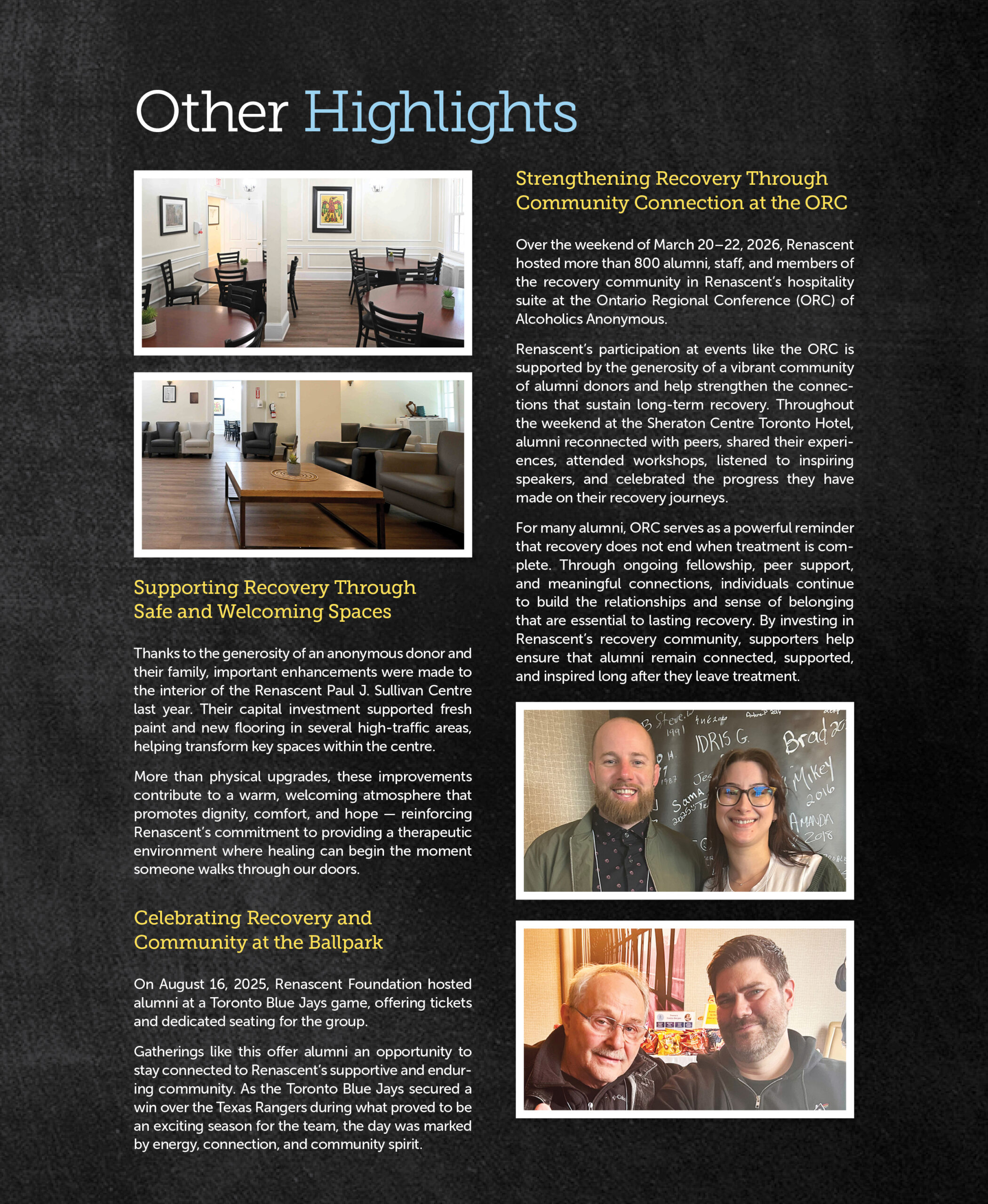 Other Highlights. This page is a full collage image. For an accessible version, please see page 18 of the PDF version of our Annual Report.